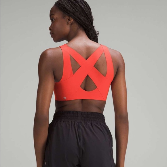 Lululemon Enlite Front-Zip Bra High Support Full Coverage 38DD Solar Orange NWOT - Picture 5 of 5
